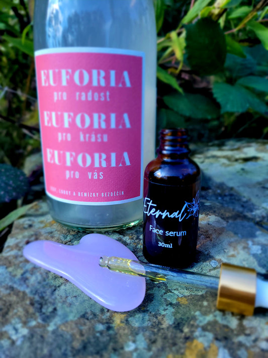 Euforia Rose & Eternal Facial Serum with Gua Sha