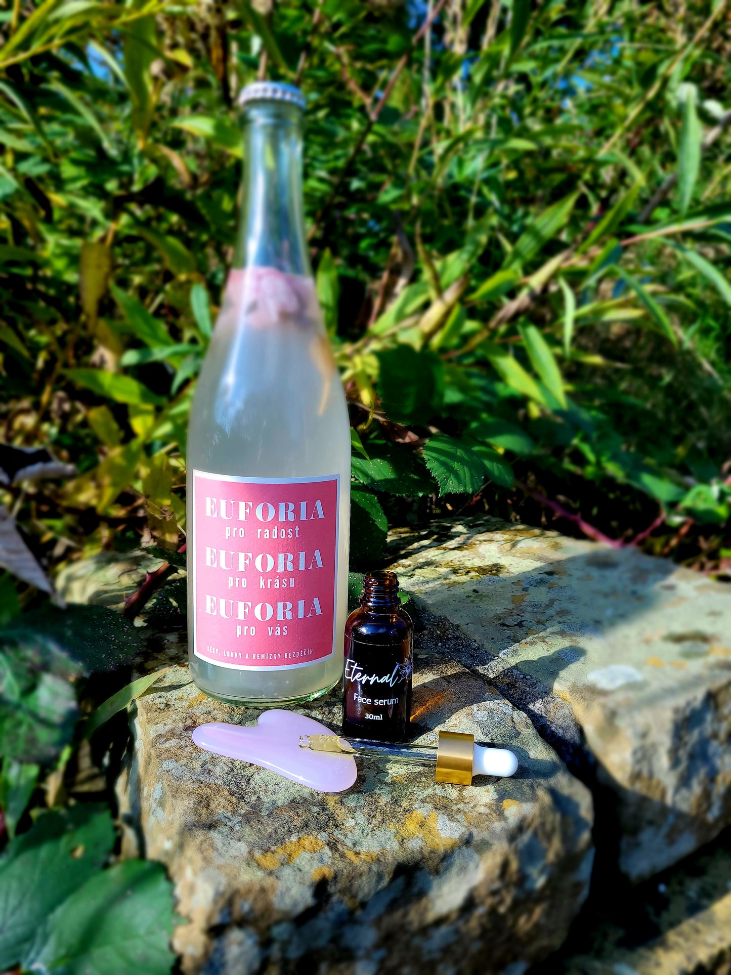 Euforia Rose & Eternal Facial Serum with Gua Sha