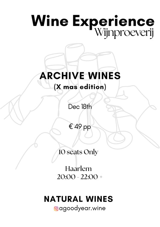 Wine Experience | Archive Wines *Xmas Edition * Dec 18th
