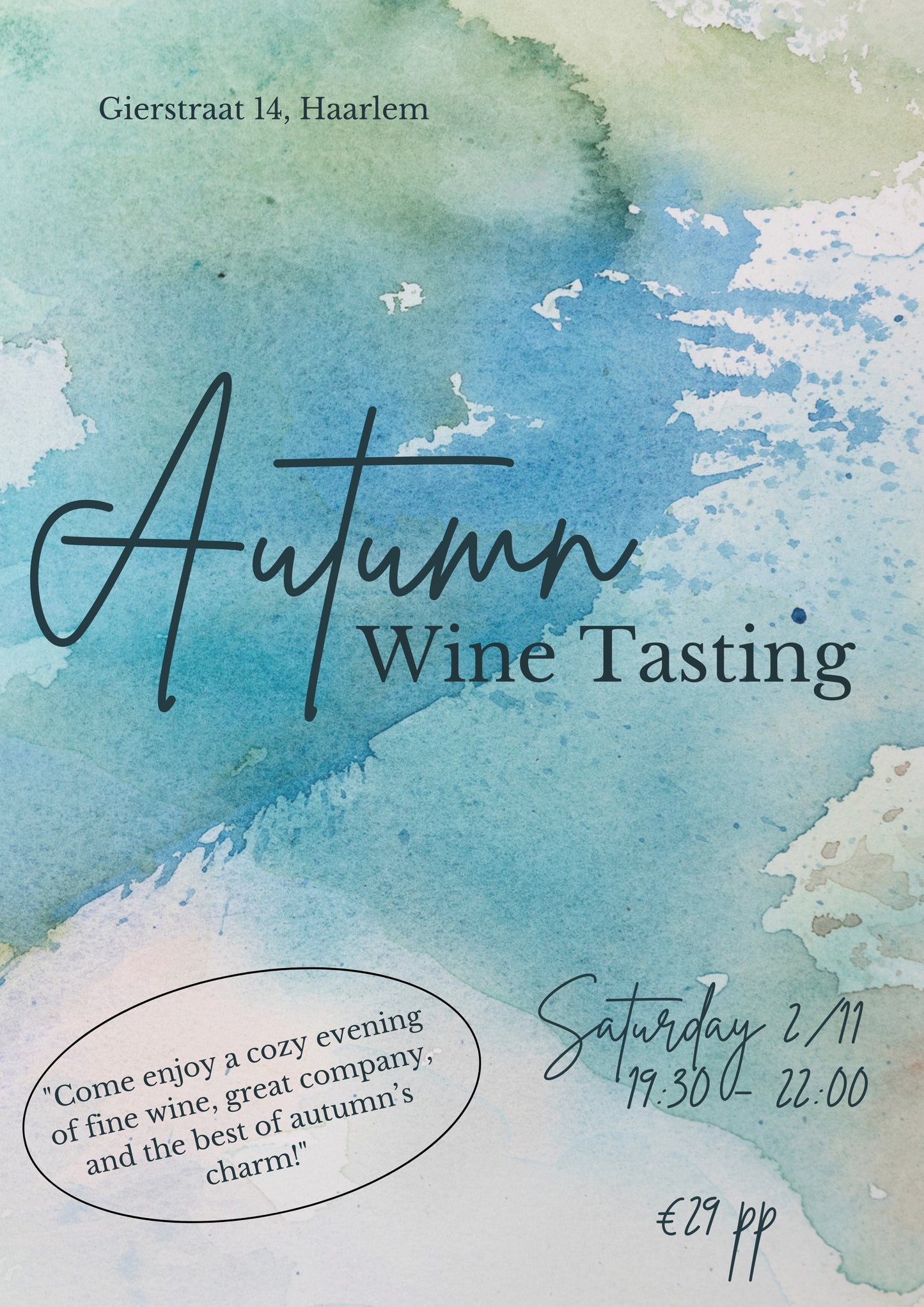 Autumn Wine Tasting